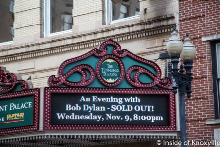 Marquee of the Tennessee Theatre, Knoxville, November 2016