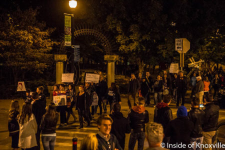 Post-Election Protest, Krutch Park, Knoxville, November 2016
