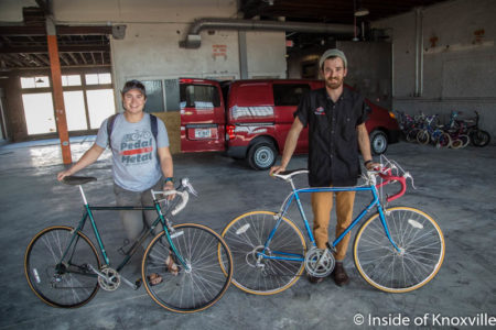 Preston Flaherty adn Mitchell Connell, DreamBikes, 309 N. Central Street, Knoxville, November 2016