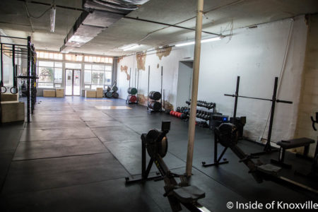 Current Workout Space Before Upgrade, KyBRa, 800 North Broadway, Knoxville, February 2018