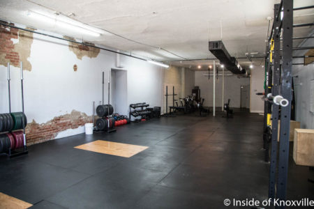 Current Workout Space Before Upgrade, KyBRa, 800 North Broadway, Knoxville, February 2018