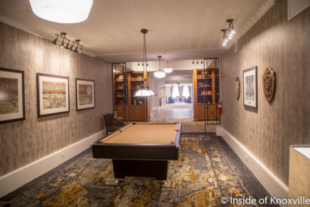 Billiards Room, Knoxville High Independent Living, Knoxville, April 2018