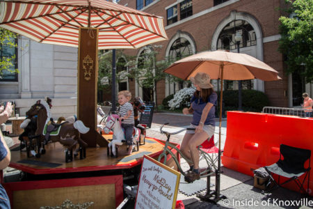 Dan and Cindy's Mid-Day Merry-Go-Round, Dogwood Arts Festival, Market Square, Knoxville, April 2018
