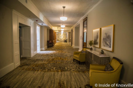 Hallway, Knoxville High Independent Living, Knoxville, April 2018