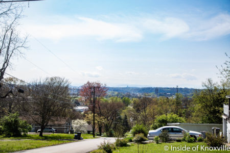 View from Richmond Orchard, Richmond and McTeer, Knoxville, April 2018