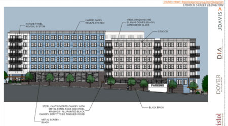 Church Street Elevation, Proposed Supreme Court Site Development, Knoxville, April, 2018