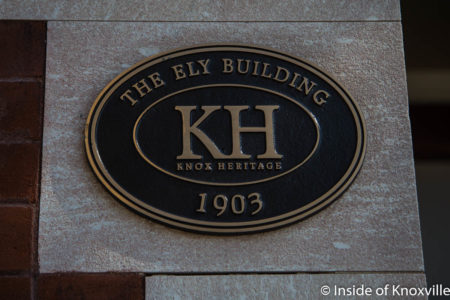 Ely Building, 406 W. Chruch Avenue, Knoxville, May 2018