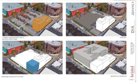 Site Massing Diagram,  Proposed Supreme Court Site Development, Knoxville, April, 2018