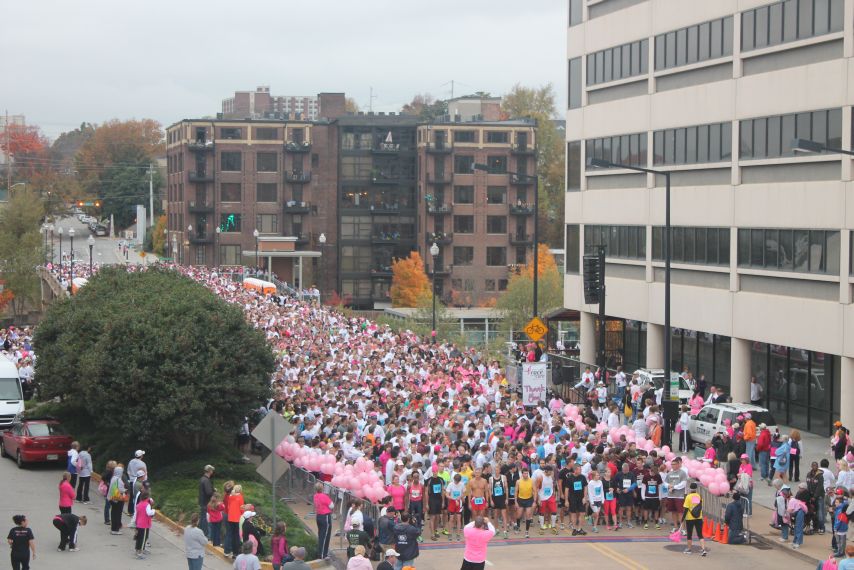 Komen Knoxville Race for the Cure 2012 Inside of Knoxville