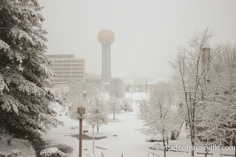 Knoxville in the Snow, February 13, 2014