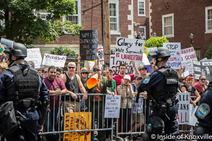 Rally and Counter Protests at Civil War Battle Marker ...