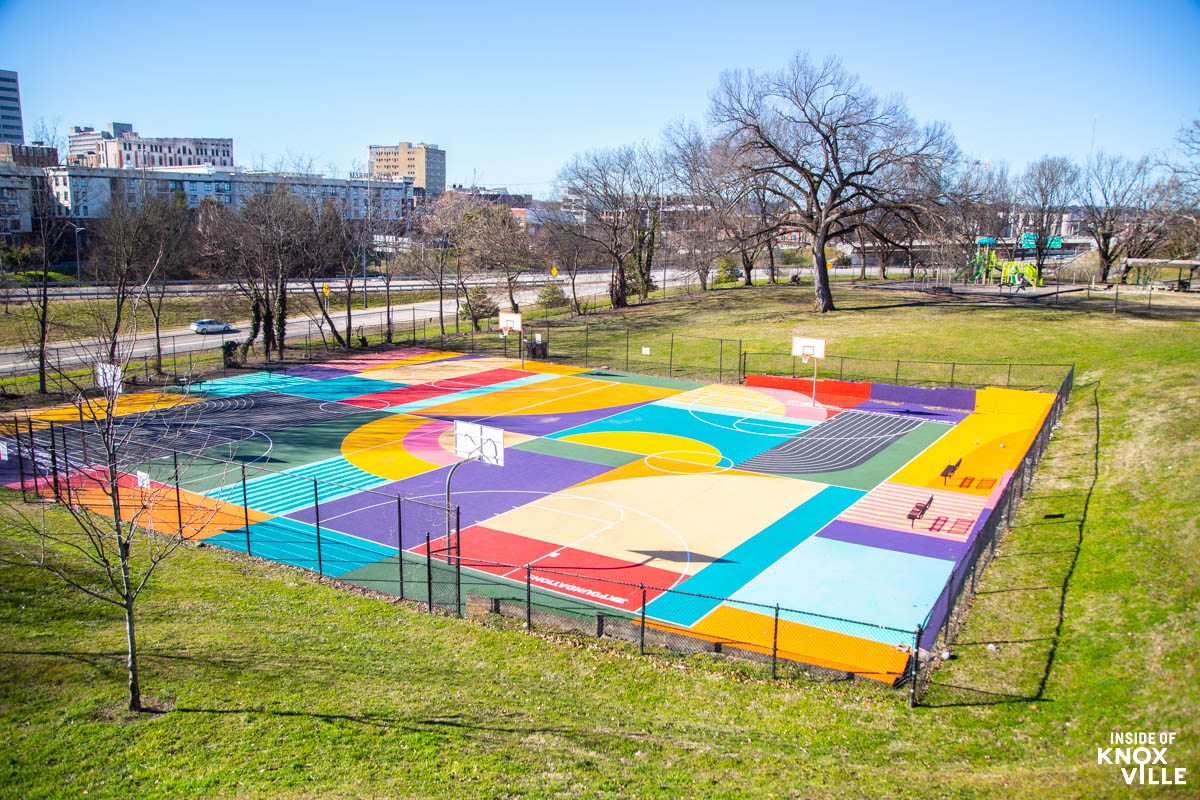 Cal Johnson Park Basketball Court: A Splash of Color for the City